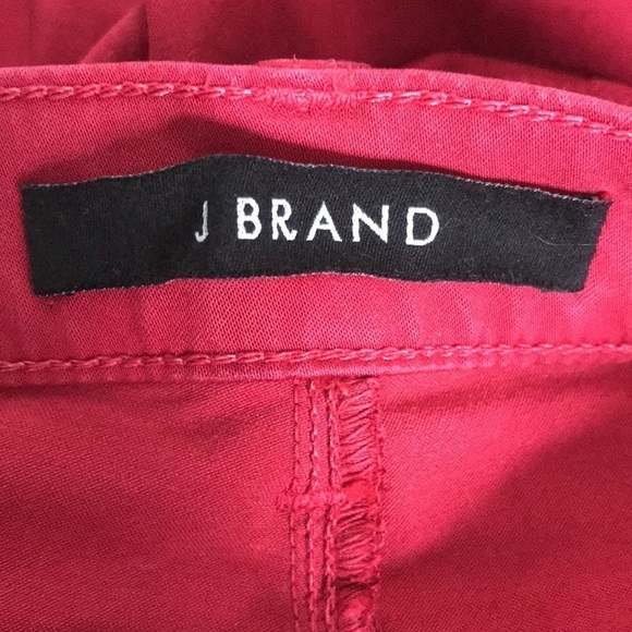 J BRAND Red Burn Ankle Crop Pants Size 30 - Picture 9 of 10